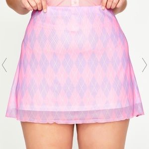 Sugar Thrillz pink plus size skirt